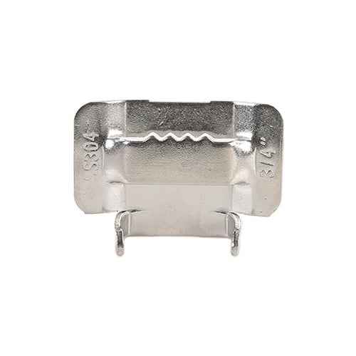 100 PCS 9.53mm 304 Stainless Steel Tie Lock Type Cable Wrapped Bundle Buckle