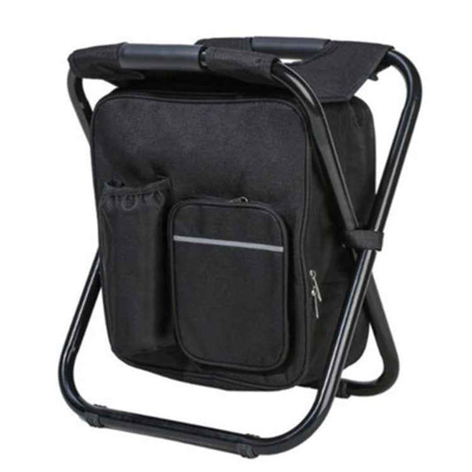 Outdoor Portable Folding Camping Chair Light Fishing Beach Chair Stainless Steel Pipe Folding Chair with Ice Bag