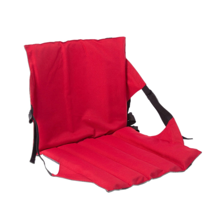 Outdoor Folding Seat Cushion With Backrest, Size: 78*40*2cm, CLS Folding Stool(Red), Folding Seat(Black)