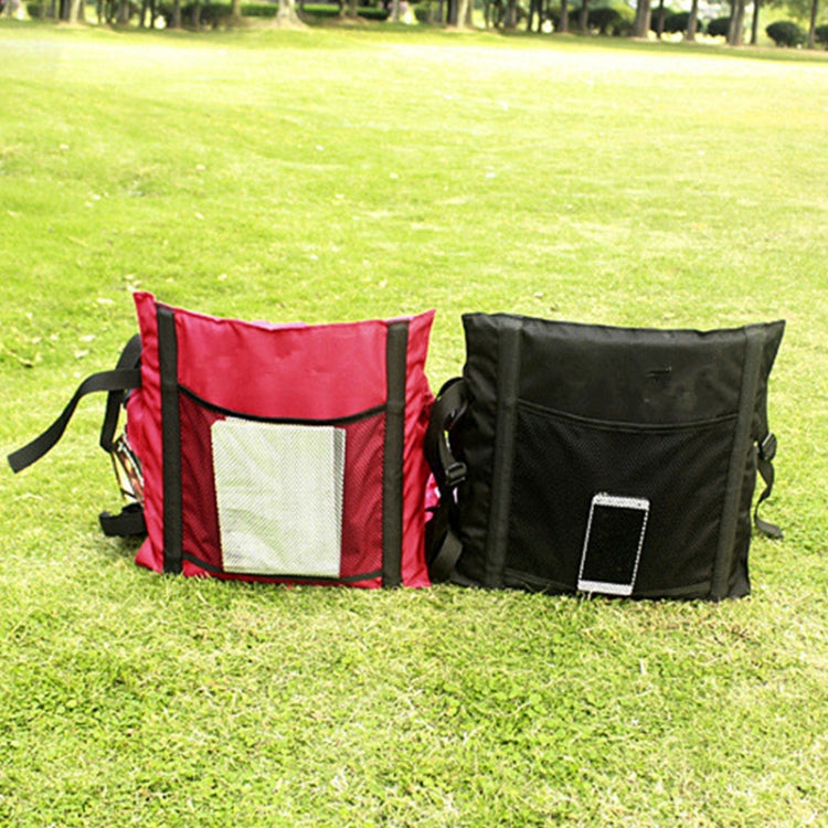 Outdoor Folding Seat Cushion With Backrest, Size: 78*40*2cm, CLS Folding Stool(Red), Folding Seat(Black)