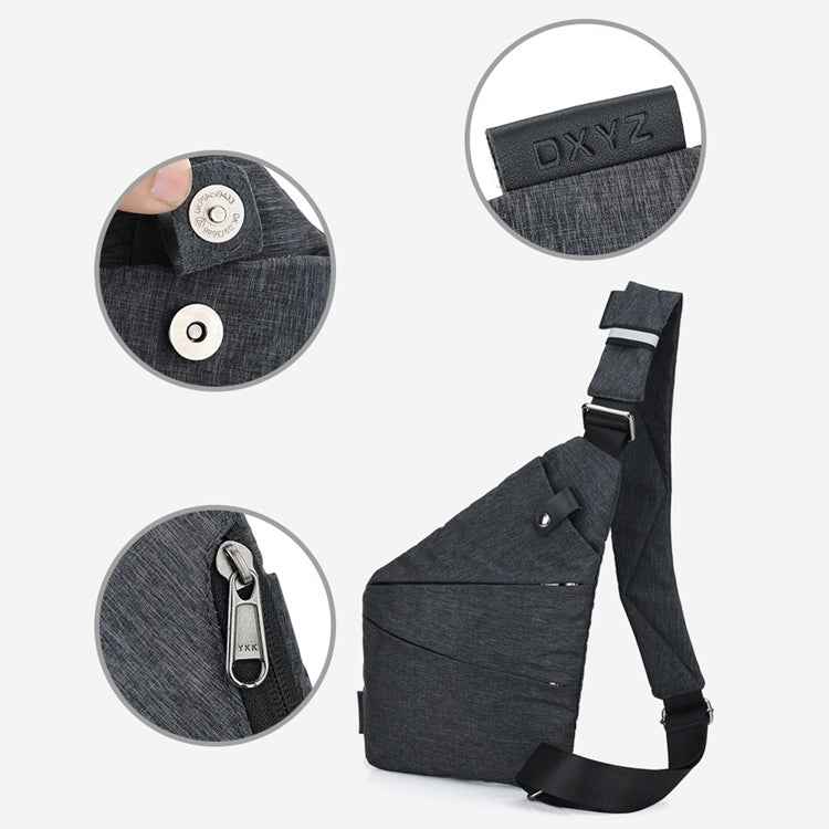 Multi-Function Portable Anti-theft Polyester Business Chest Bag Outdoor Sports Shoulder Bag for Men