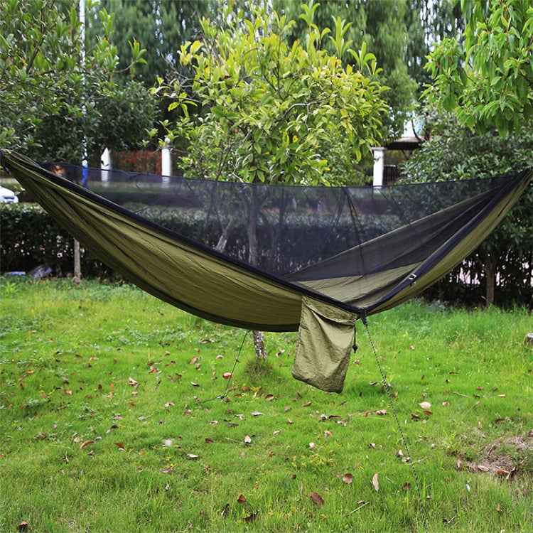 Portable Outdoor Parachute Hammock with Mosquito Nets