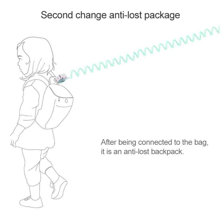 Happywalk Kids Safety Anti Lost Wrist Link Traction Rope with Induction Lock, Length: 2m