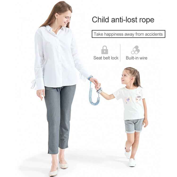 Happywalk Kids Safety Anti Lost Wrist Link Traction Rope with Induction Lock, Length: 2m