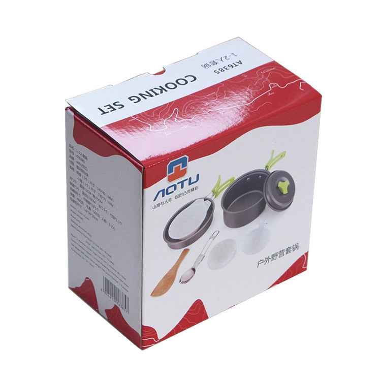 Aotu AT6385 Outdoor Camping Tableware Pots Cookwear Set for 1-2 Person