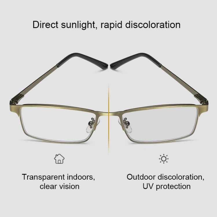 Dual-purpose Photochromic Presbyopic Glasses, +1.00D