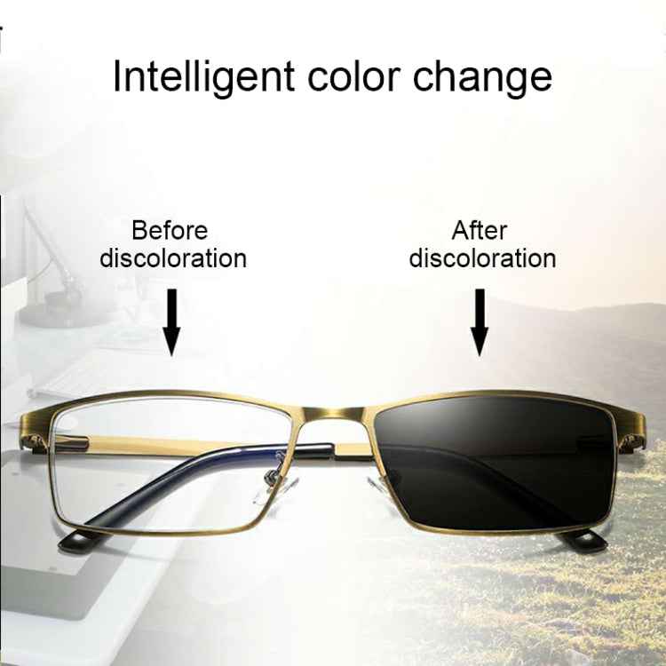 Dual-purpose Photochromic Presbyopic Glasses, +3.50D