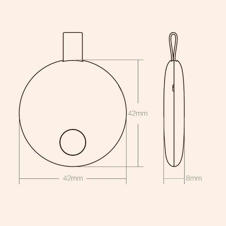 Original Xiaomi Youpin Ranres Intelligent Anti-lost Device Two-way Search Bluetooth Alarm Smart Positioning Finder, Distance: 15m, RW01MN White