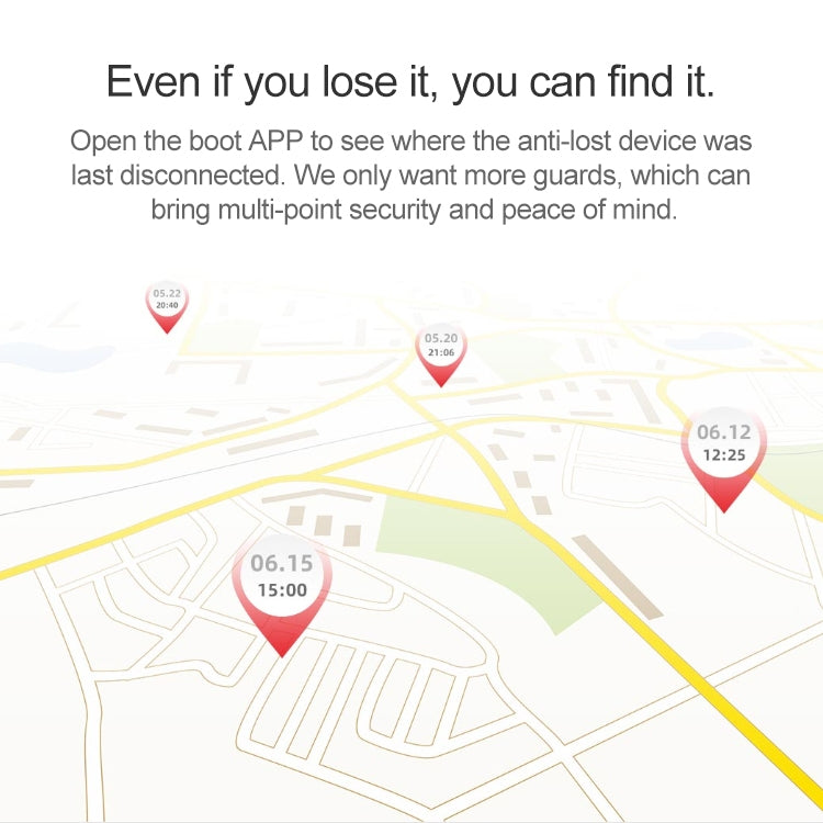 Original Xiaomi Youpin Ranres Intelligent Anti-lost Device Two-way Search Bluetooth Alarm Smart Positioning Finder, Distance: 15m, RW01MN White