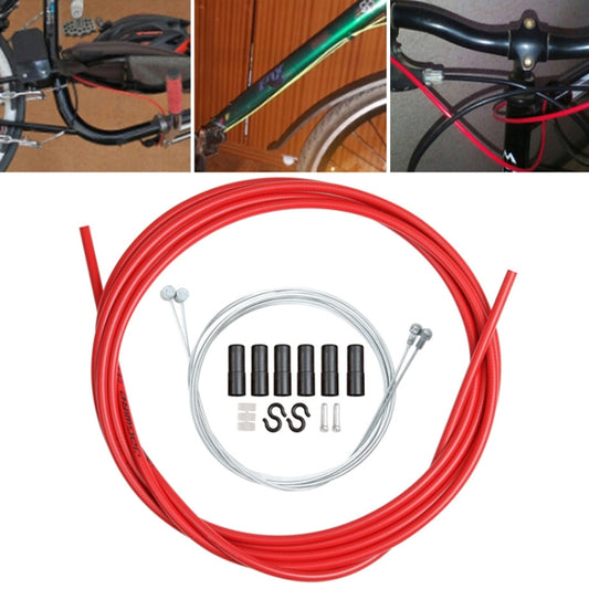 Universal Bicycle Brake Cable Tube Set, Red, White, Yellow, Black, Orange, Green, Grey, Blue