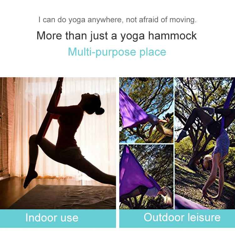 Household Handstand Elastic Stretching Rope Aerial Yoga Hammock Set