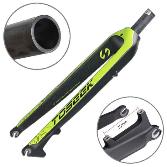TOSEEK Ultra Light 26 Inch 385mm Mountain Bike Full Carbon Front Fork Straight Tube Disc Brake