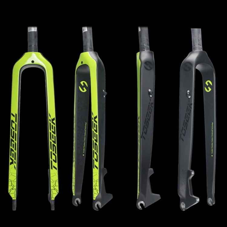 TOSEEK Ultra Light 26 Inch 385mm Mountain Bike Full Carbon Front Fork Straight Tube Disc Brake