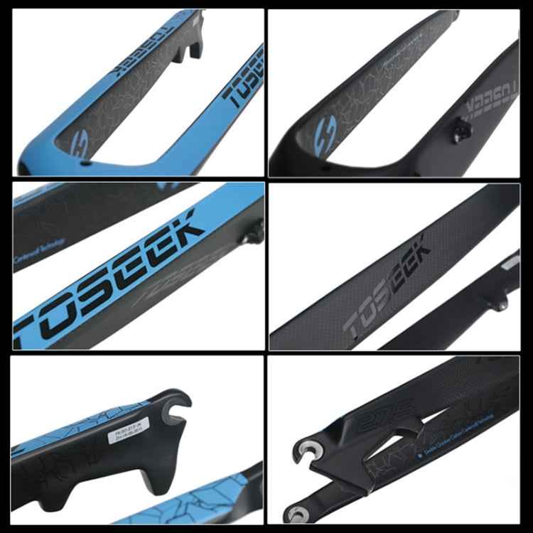 TOSEEK Ultra Light 29 Inch 435mm Mountain Bike Full Carbon Front Fork Straight Head Tube Disc Brake
