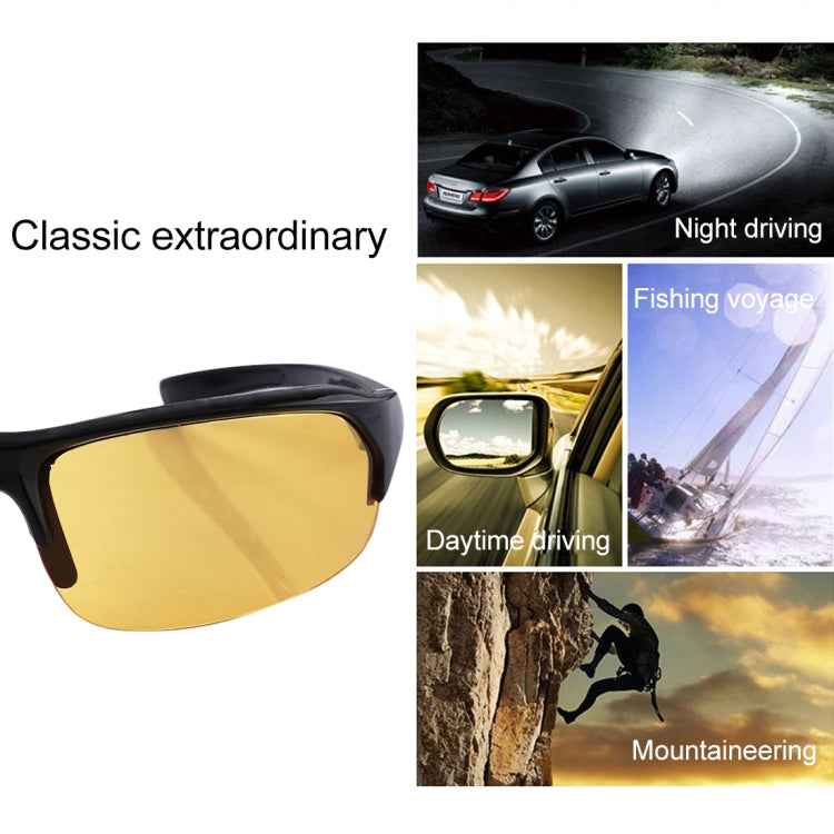 Yellow Lens Anti Glare Night Vision Glasses Safety Driver Sunglasses for Men / Women