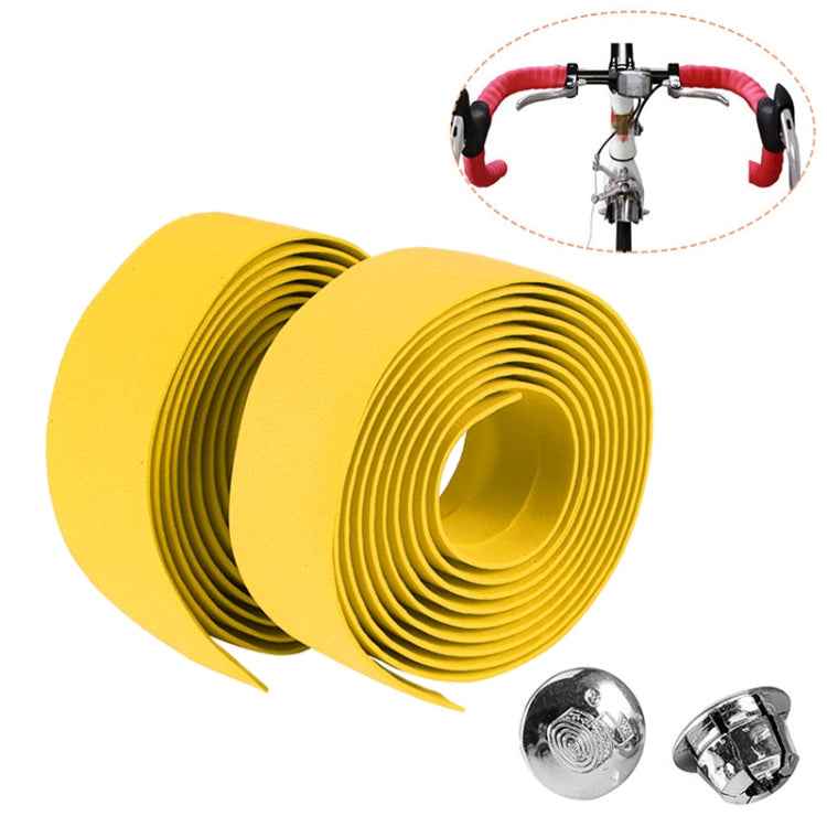1 Pair Cycling Road Bike Sports Bicycle Cork Handlebar Tape Wrap + 2 Bar Plug