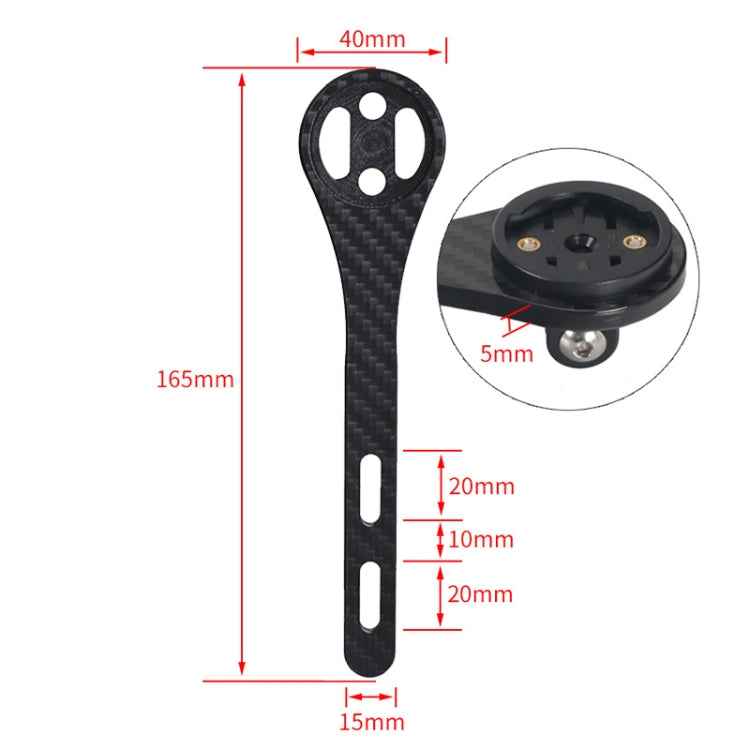 TOSEEK Full Carbon Fiber Road Bicycle Code Table Holder For Garmin Series(Gloss)