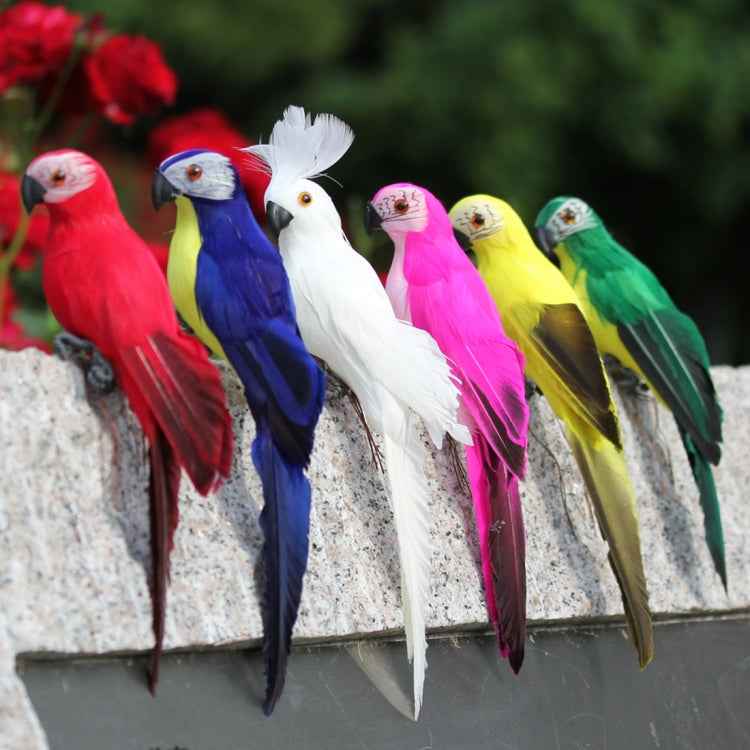 35cm Simulation Parrot Simulation Macaw Horticultural Decoration