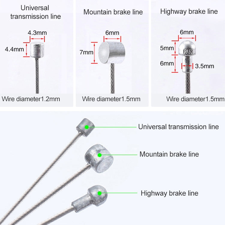 7 in 1 Universal PVC Bicycle Variable Speed Cable Tube Set