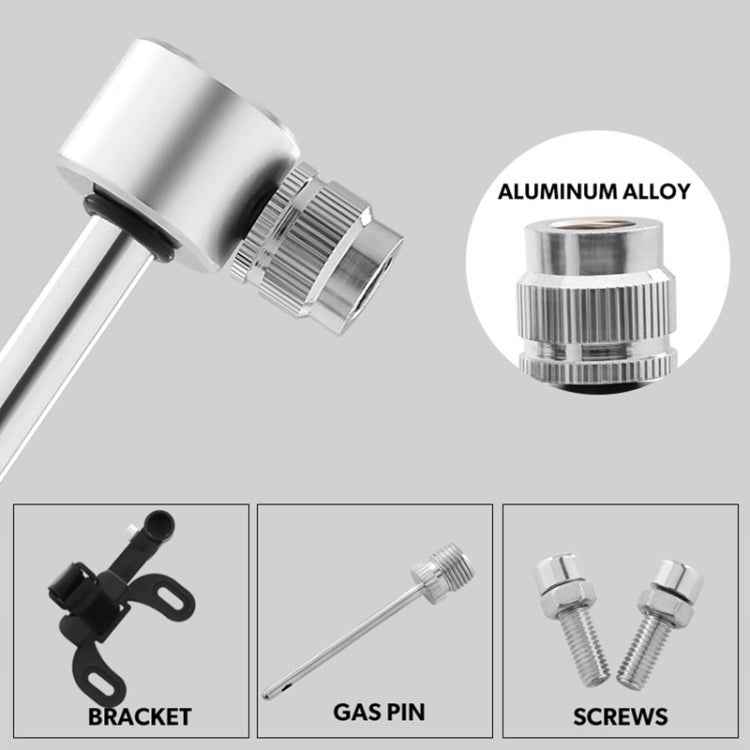Manual Mini Portable Bicycle Aluminum Alloy Pump+ Glue-free Tire Patch + Fish-shaped Tire Lever