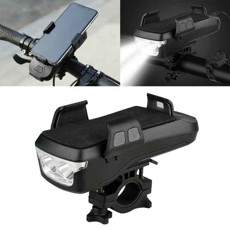 Multifunction 4  in 1 Phone Holder Bicycle Bell Cycling Lamp Flashlight