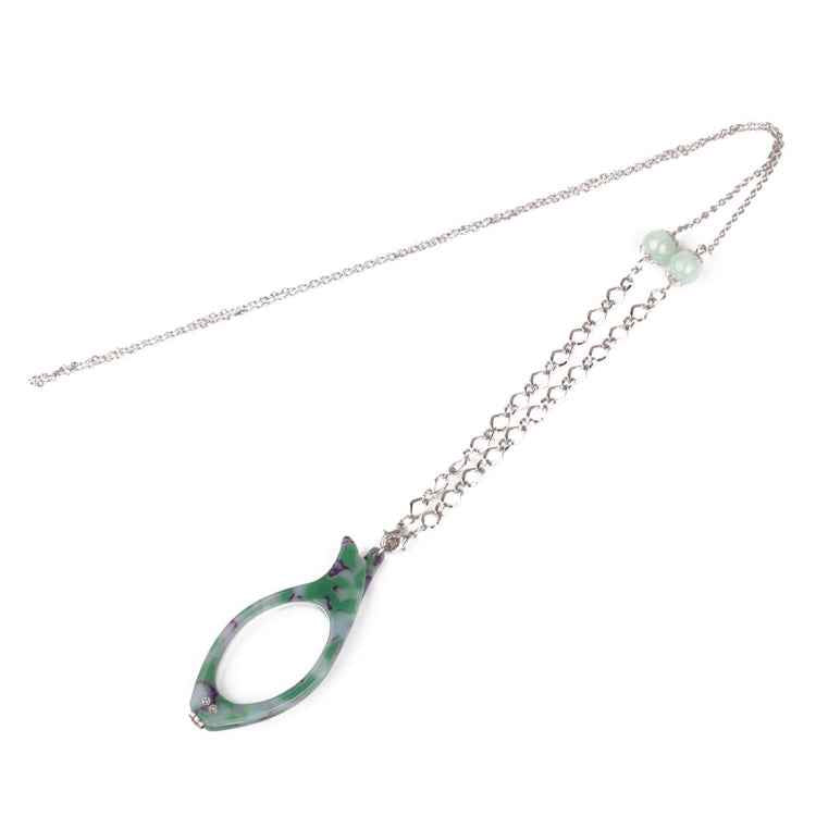 Necklace Pendant Handheld Folding Reading Glasses + 1.50D Rndom Color Delivery