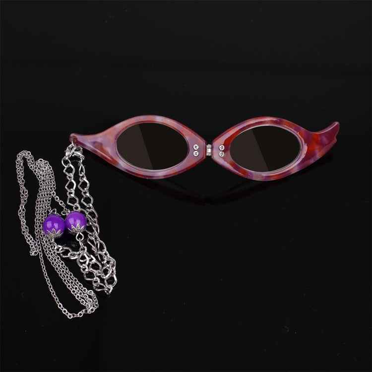Necklace Pendant Handheld Folding Reading Glasses + 1.50D Rndom Color Delivery