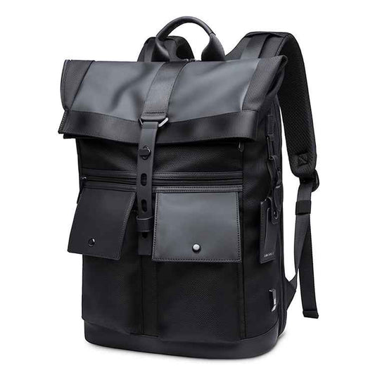 BANGE Men Leisure Business Backpack Travel Large Capacity Student Shoulders Bag