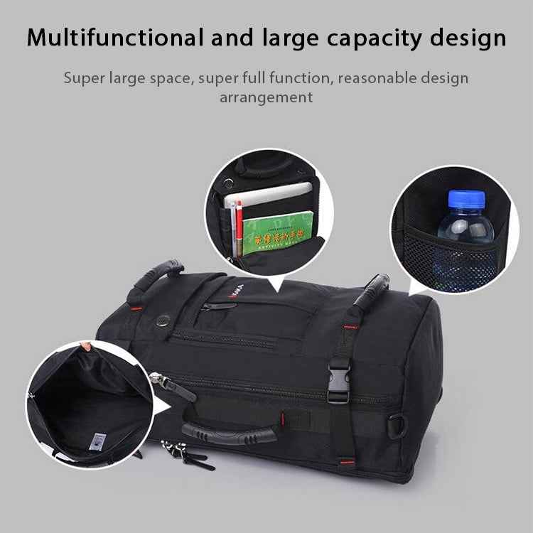 KAKA Large Capacity Backpack Men Travel Bag Leisure Student Waterproof Shoulders Bag with Lock