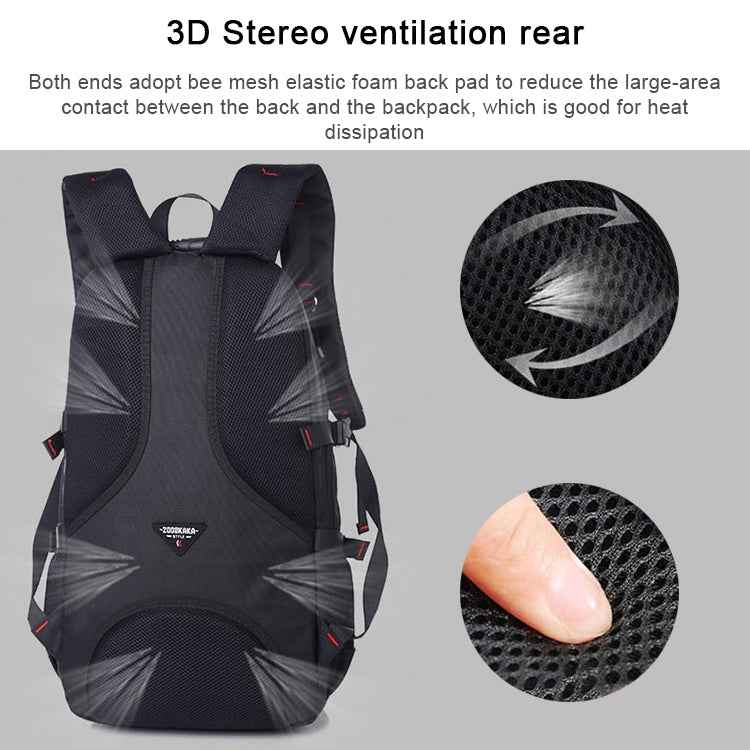 KAKA Travel Student Sports Waterproof Bag Men Backpack Double Shoulder Bag