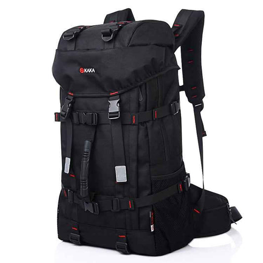 KAKA Large Capacity Travel Backpack Outdoor Oxford Cloth 55L Waterproof Mountaineering Shoulders Bag with Lock