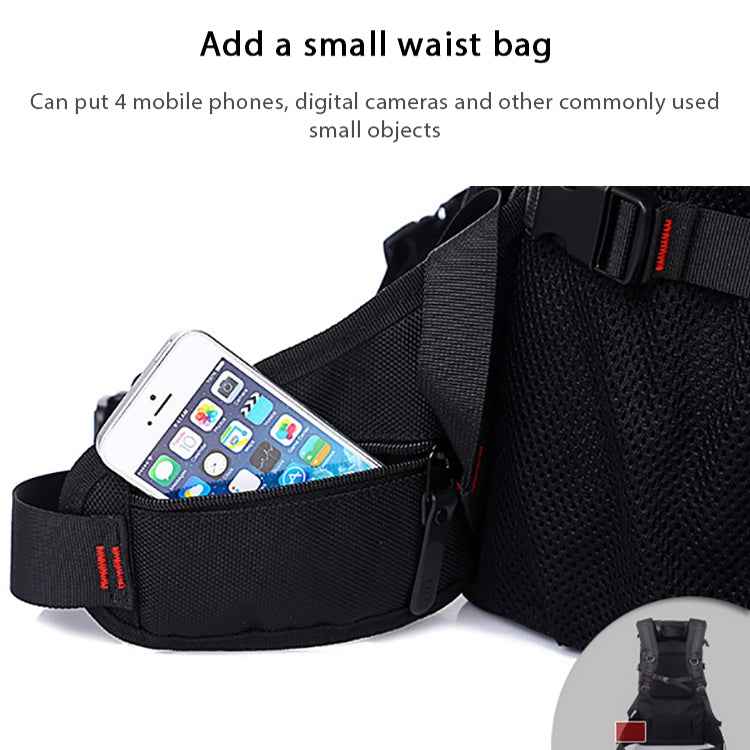 KAKA Large Capacity Travel Backpack Outdoor Oxford Cloth 55L Waterproof Mountaineering Shoulders Bag with Lock