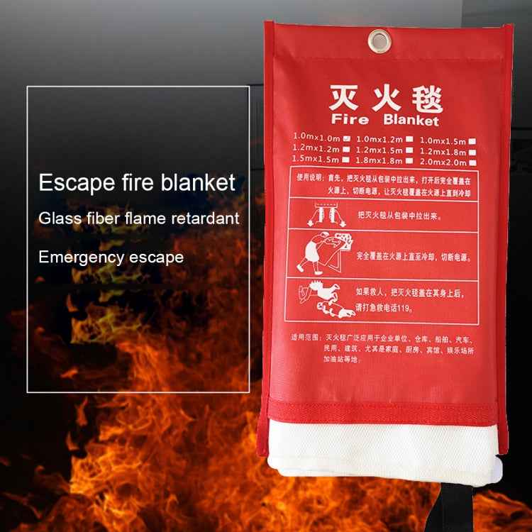 Emergency Survival Fire Blanket Shelter Safety Protector Extinguishers Tent, Size: 2×2m
