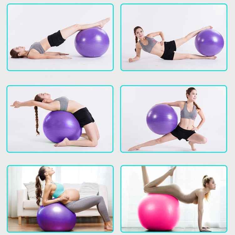 Thickening Explosion-proof Big Yoga Ball Sport Fitness Ball Environmental Pregnant Yoga Ball, Diameter: 55cm