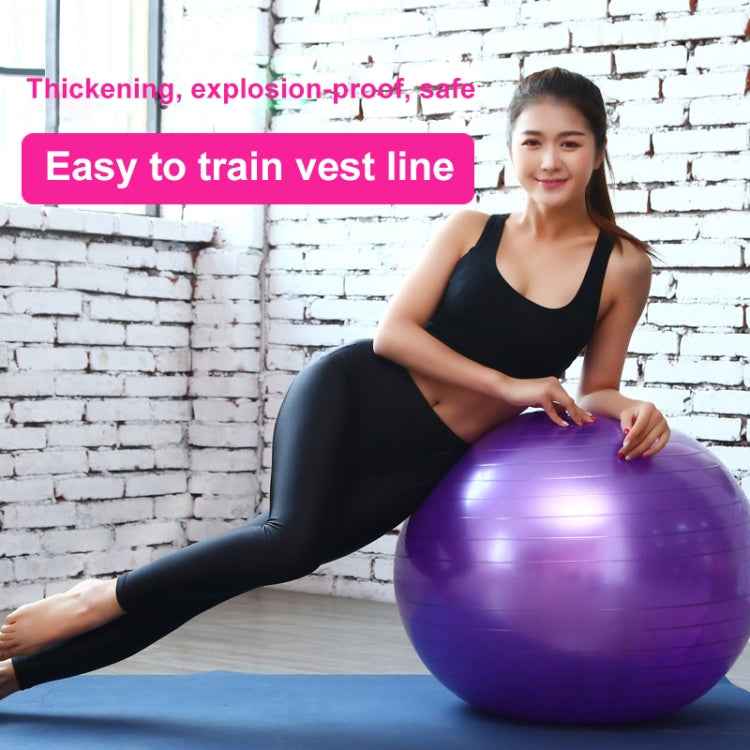 Thickening Explosion-proof Big Yoga Ball Sport Fitness Ball Environmental Pregnant Yoga Ball, Diameter: 65cm