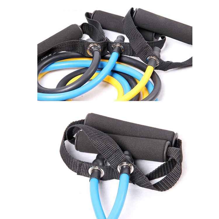 Fitness Exercise Resistance Bands Stretch Elastic Rope Workout Yoga Rally Muscle Training Exercise Rope, Size:6*9*1200mm, Random Color Delivery
