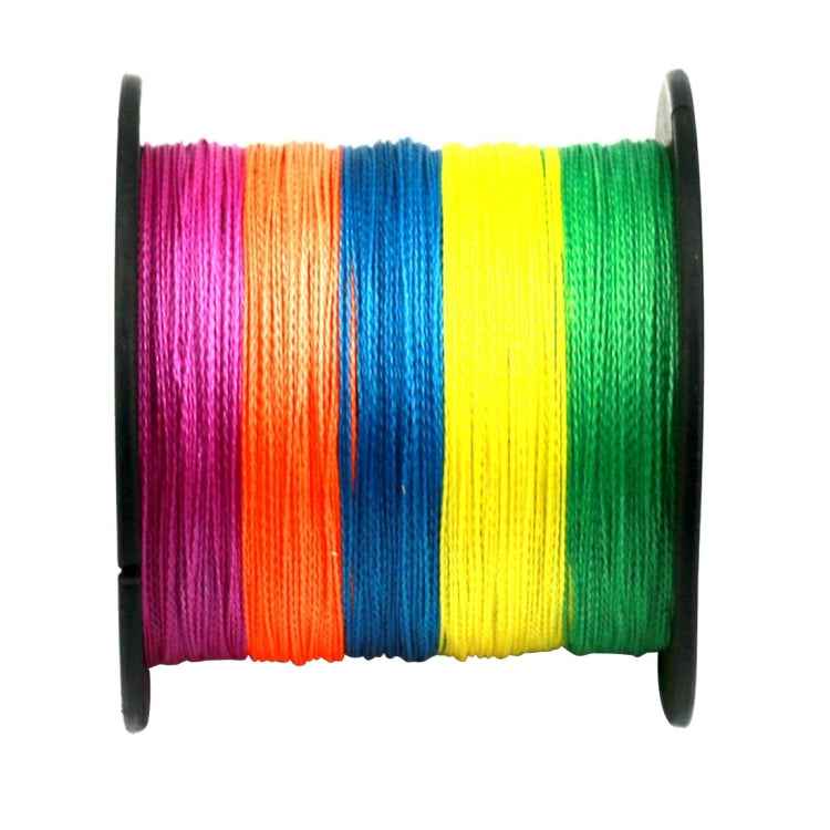 HENGJIA Colorful 3.0# 0.28mm 38LB 15.8kg Tension 300m Extra Strong 4 Shares Braid PE Fishing Line Kite Line