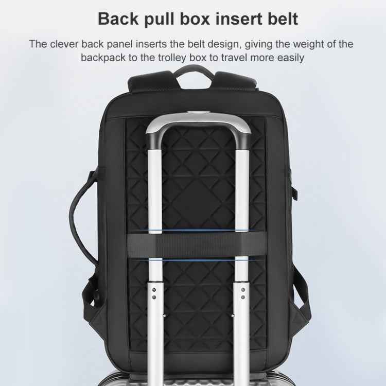 OUMANTU 2023 Large Capacity Waterproof Laptop Backpack Business Travel Shoulders Bag with External USB Charging Port