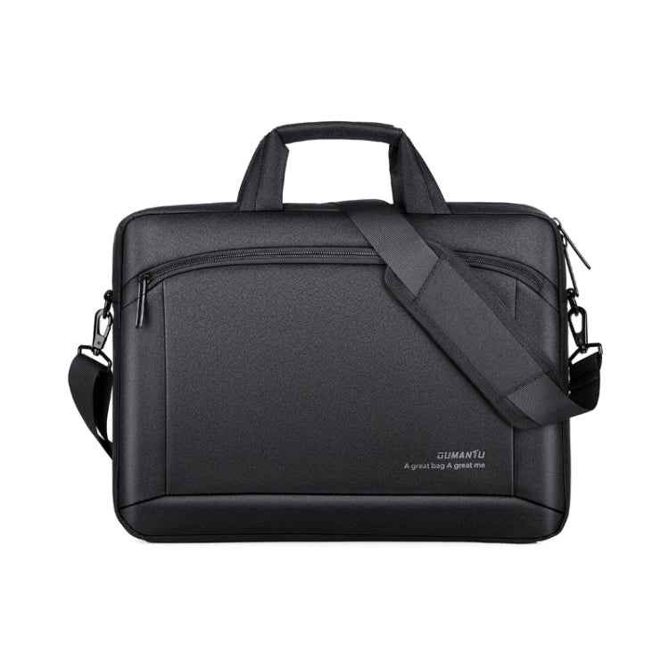 OUMANTU 030 Portable 15 inch Laptop Bag Leather Handbag Business Briefcase