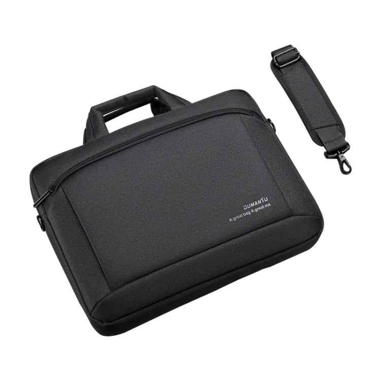 OUMANTU 030 Portable 15 inch Laptop Bag Leather Handbag Business Briefcase