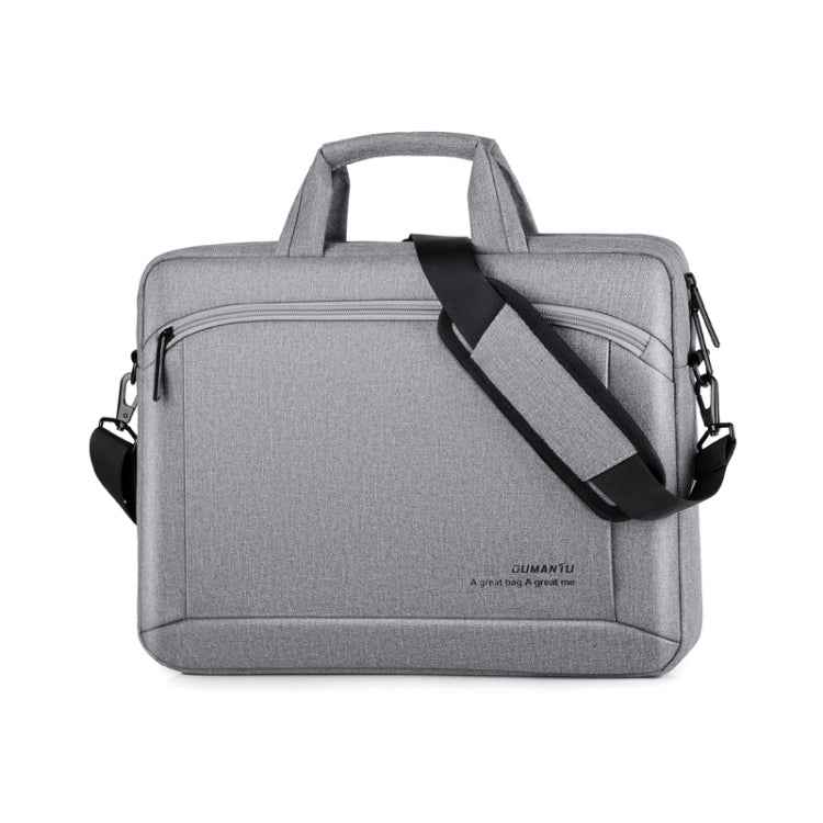 OUMANTU 030 Portable 15 inch Laptop Bag Leather Handbag Business Briefcase