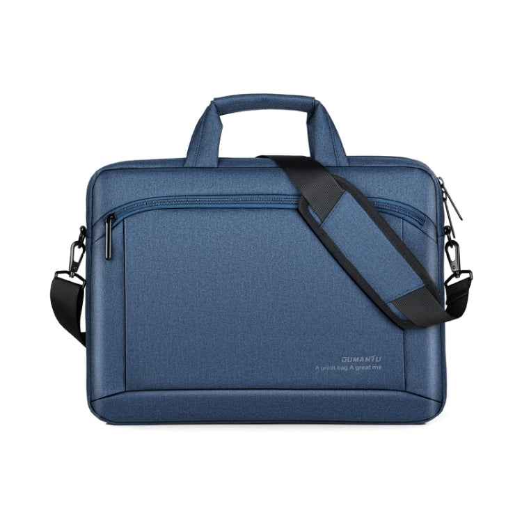 OUMANTU 030 Portable 15 inch Laptop Bag Leather Handbag Business Briefcase