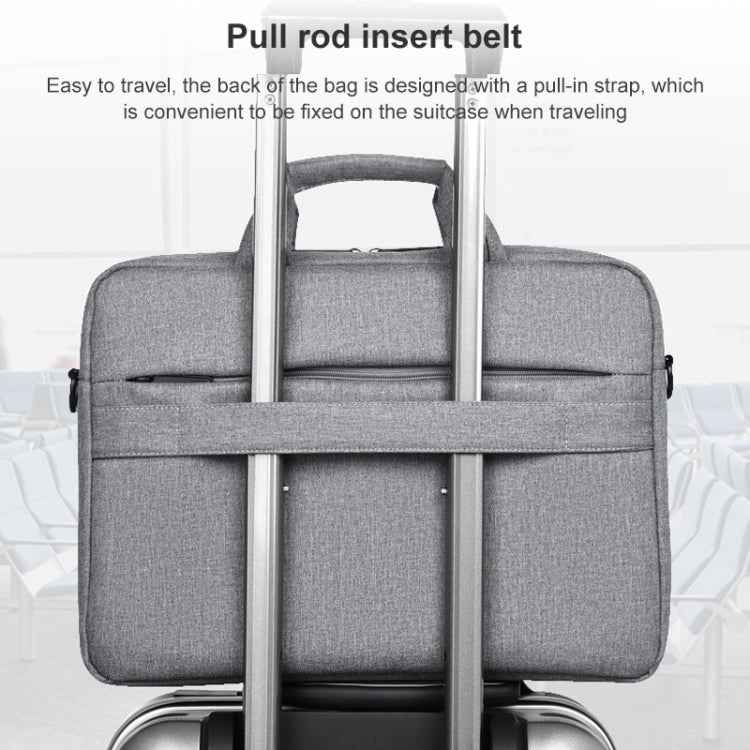 OUMANTU 030 Portable 15 inch Laptop Bag Leather Handbag Business Briefcase