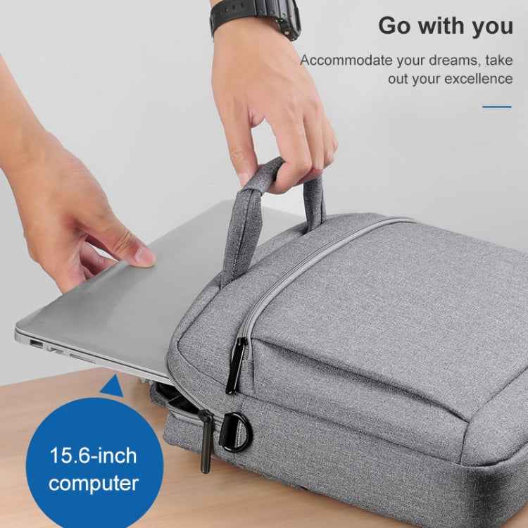 OUMANTU 030 Portable 15 inch Laptop Bag Leather Handbag Business Briefcase