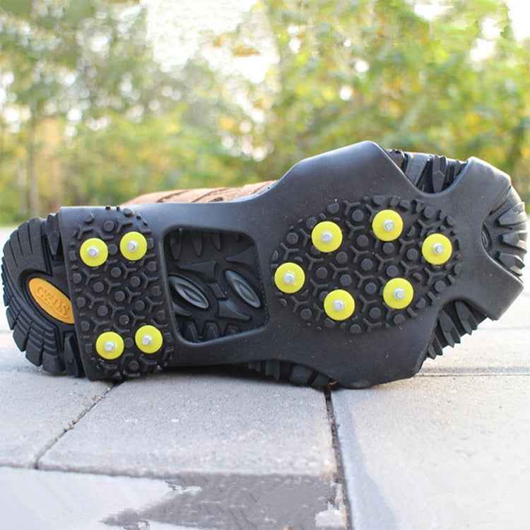 10 Teeth Ice Claw Outdoor Non-slip Shoes Covers for Ice Snow Ground, Size : L