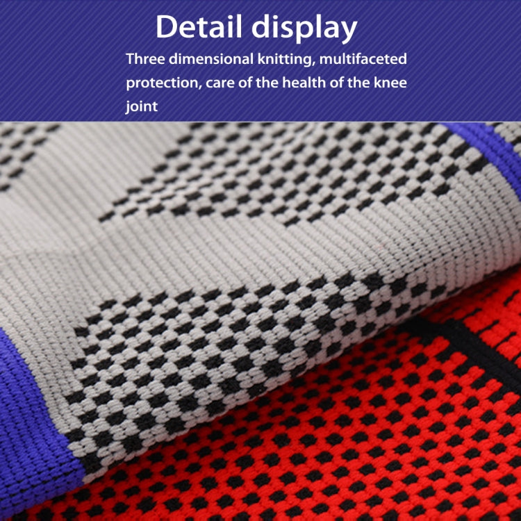 Outdoor Fitness Mountaineering Knit Protection Silicone Anti - collision Spring Support Sports Knee Protector, Size: XL, Size: XL