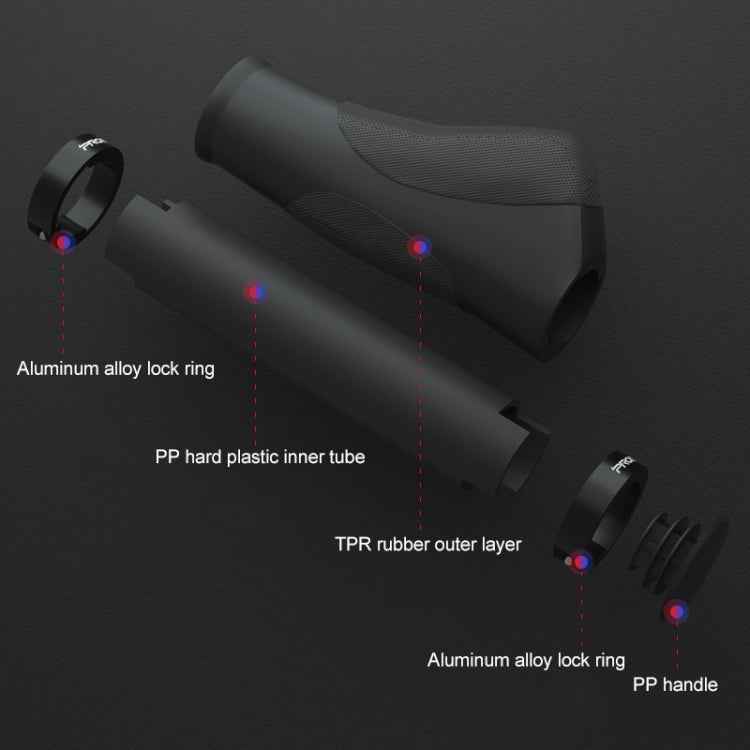 PROMEND GR-506 1 Pair Rubber Ergonomic Ball Bicycle Grip Cover (130mm+130mm)