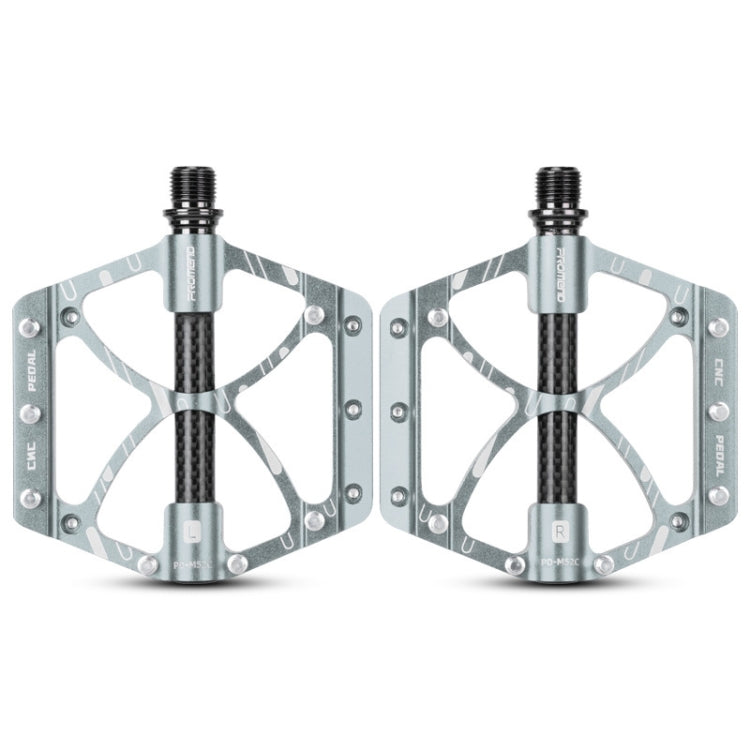 PROMEND PD-M52C 1 Pair Bicycle Aluminum Alloy + Carbon Fiber Tube Bearing Pedals, PD-M52C