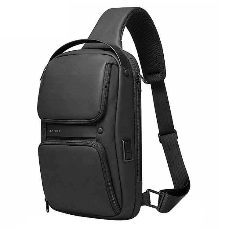 Bange BG-7258 Men Oxford Cloth Waterproof Crossbody Chest Bag with USB Port, Size: 35 x 21 x 12cm