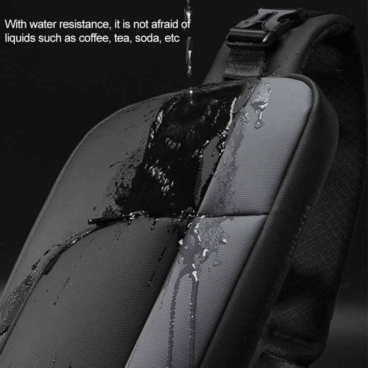 Bange BG-7312 Men Microfiber Leather Crossbody Chest Bag, Size: 35 x 16 x 4cm